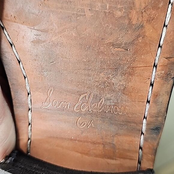 Sam Edelman Dover Women’s Black  Leather Studded Ankle Boots Size 6.5 - Picture 8 of 8